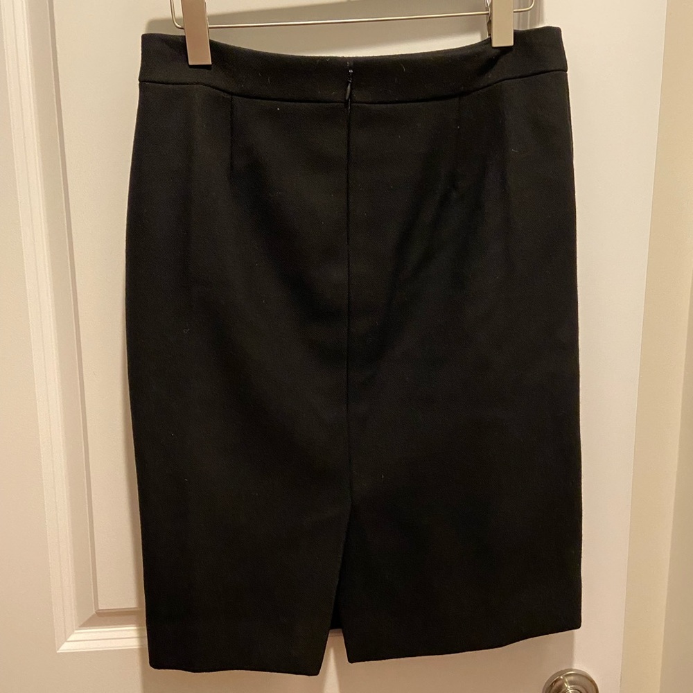 JCrew 100% wool black skirt - Picture 2 of 3